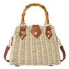 ZIDE Straw Crossbody for Women Woven Summer Beach Handmade Wicker