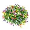 Flower Wreath Spring Babysbreath Faux Round Flower Wreath for Living