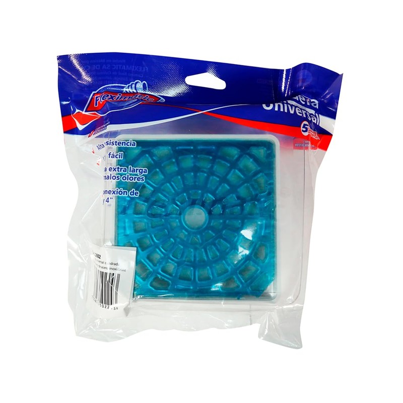 Fleximatic 2602 Coladera Universal Cuadrada con Check Anti-olores y Tapa