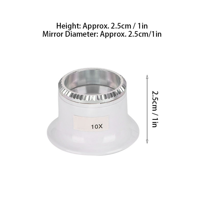 10X Clip On Watch Magnifying Glasses Repair Magnifier Loupe Jewelry