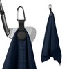 Magnetic Golf Towel, Ultra-Absorbent Microfiber Cleaning Towel (2, Dark Blue)