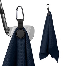 Magnetic Golf Towel, Ultra-Absorbent Microfiber Cleaning Towel (2, Dark Blue)