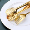 Gold Serving Utensils, OGORI 10-Piece Polished Stainless Steel Gold Serving