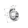 6306-2RSR Deep Groove Ball Bearing Single Row Bore Diameter 30