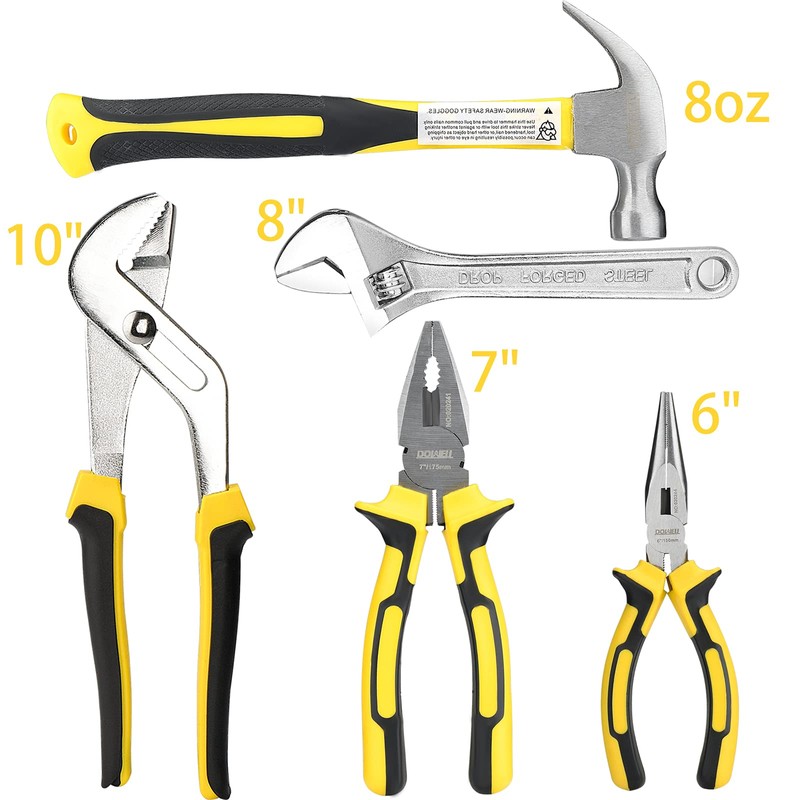 DOWELL Tool Set Tool Kit 19-Piece Household Tool Kit Set