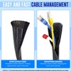 MarketConnect® Braided cable conduit with Velcro fastener, diameter 19 mm,