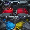 LEDGlow 2pc Multi-Color LED Interior Footwell Underdash Neon Lighting Kit
