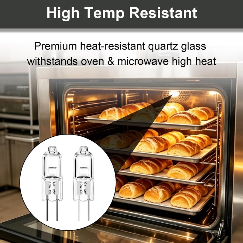 meillyocean W10886919 Oven Light Bulb, G4 Base, 10W 12V Halogen,