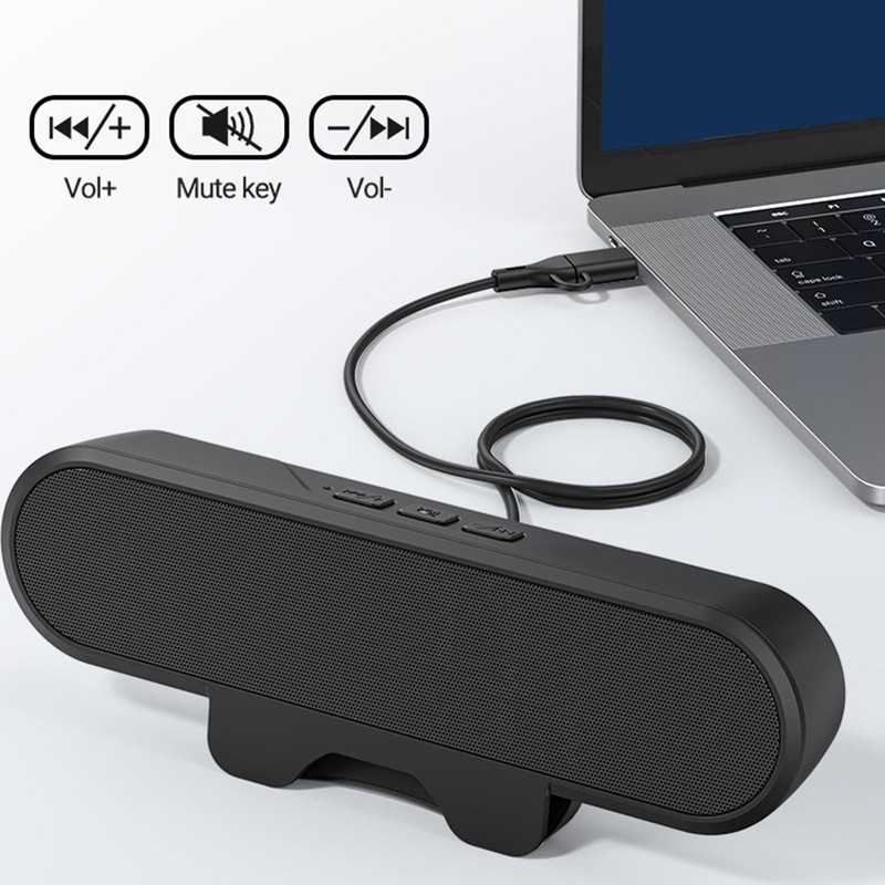 Computer Speakers for Desktop PC Monitor, USB Wired Laptop Speaker