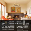 10 Pack Candelabra LED Light Bulbs E12 Small Base Dimmable,