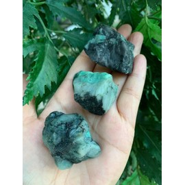 GAF TREASURES Wholesale Raw Emerald Crystals, Natural Emerald Stone, Natural Rough Emerald Crystals, Emerald Rough, Emerald Healing Crystals (Emerald, 5 pounds)