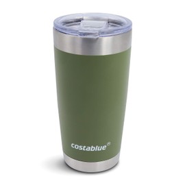 costablue Fresno Stainless Steel Vacuum Insulated Tumbler with lid… (green, 20 ounces)