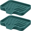 Silicone Soap Dish with Drain, SAISN Kitchen Soap Tray for