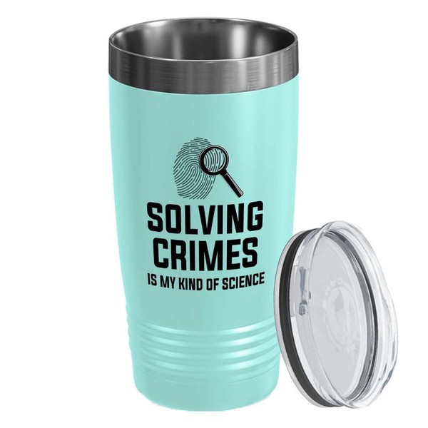 Detective Teal Edition Viking Tumbler 20oz - Solving crimes is