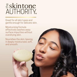 Ambi Goat Milk Face & Body Bar, Moisturizing Formula for All Skin Types, Gentle Enough for Delicate Skin, Fragrance-Free, Hypoallergenic, Non-Comedogenic, Vegan, and Cruelty-Free, 5.3 Ounce