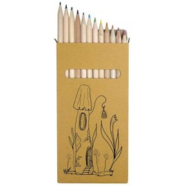 Azeeda 12 x 'Fairy House' Long 178mm Coloured Pencils/Pencil Set (PE00068147)