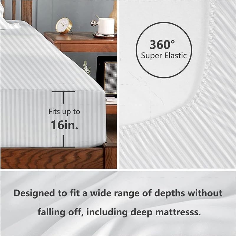 Split Cal-King Sheet Set - 7 Piece Set - Split