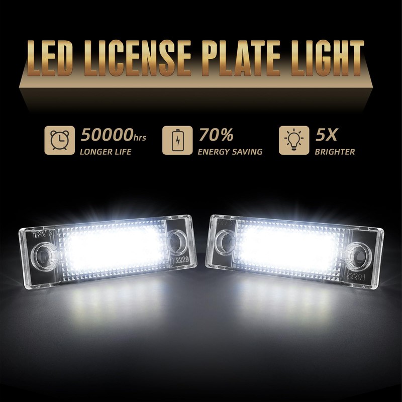 NEIFILES LED License Plate Lights Compatible with Chevy Cruze 2009-2023