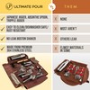 ULTIMATE POUR Bartender Kit Travel Bag with Cocktail Shaker Set