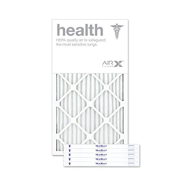 AIRx HEALTH 14x25x1 MERV 13 Pleated Air Filter - Made