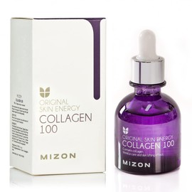 MIZON Suero Facial con Colágeno 30 ml - Serum Antiedad e Hidratante Coreano - Skincare Coreano con Acido Hialuronico para Piel Firme y Suave - Sérum Facial Original Skin Energy Collagen 100