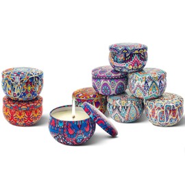 Scented Candle Gift Set,9-Pack Aromatherapy Soy Candles,No Toxic Mini Tealights with Floral Scents for Stress Relief & Relaxation,Thanksgiving Hostess Gift for Women,Birthday & Mother's Day Present