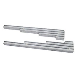 ALUMINUM BILLET 9.5MM WIRE LOOM SET FINNED - CHROME