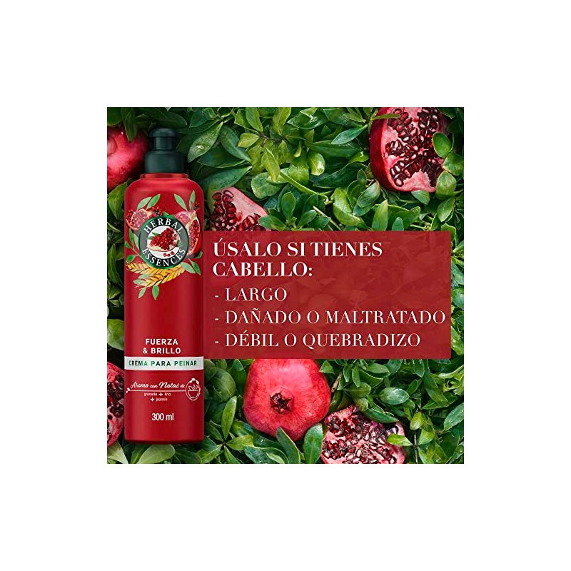 Herbal Essences Crema para Peinar Granada y Proteína Vegana 300