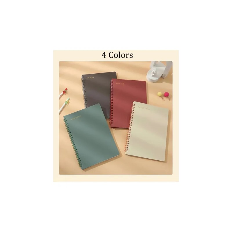 4 Pieces Con Pasta Dura, Cuadernos De Notas Profesional