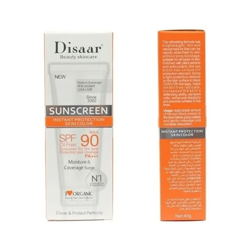 Protetor Facial Solar Org Nico Oil Free Max Disaar 40g