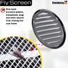Steinberg14 Black Vent Cover 4" (Duct Opening) with Mesh -