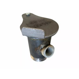 LavaLock UDS 2 IN THREADED EXHAUST DAMPER WITH 1/2" NPT THERMOMETER WITH BUNG - STEEL, BO