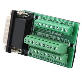 DB26-G2-01 Board Connector, DB26 DB26-G2-01 Male Adapter to PCB Terminal Signals Module Break-out Board Connector