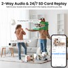 AOQEE Indoor Security Camera 2 Packs - 2K Pet Dog