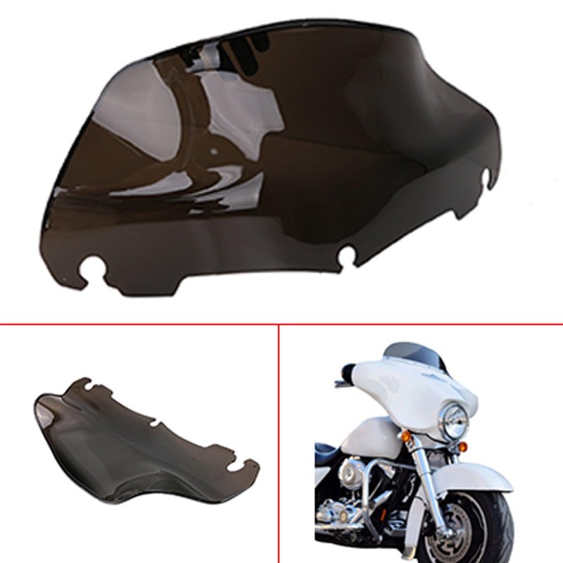 9" Wave Windshield Windscreen For Harley Touring Street Glide Electra