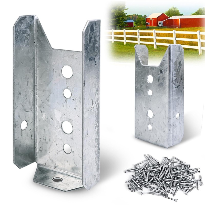 LukLoy 20 Pack 2x4 Brackets for Wood Rail, Fence Brackets