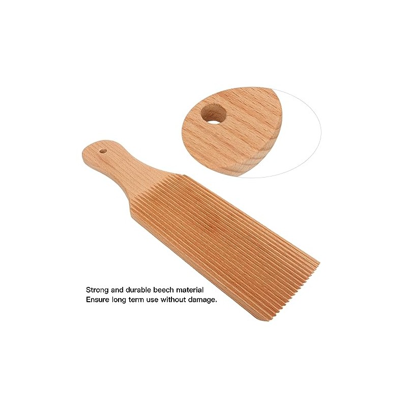 Gnocchi Boards and Wooden Butter Paddles, Unique Curved Gnocchi Board
