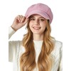 Happy Cherry Newsboy Hats for Women, Women Trucker Hat Beret