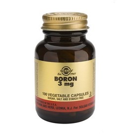 Solgar Boron 3mg 100 Vegetable Capsules