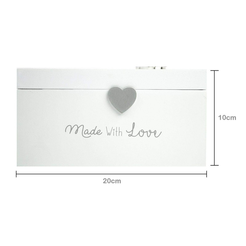 Keepsake Box Baby Treasure Chest Newborn Gender Neutral Gift Memory