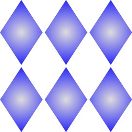 Large Diamond Stencil - 21.5 x 21.5cm (L) - Reusable Geometric Shape Pattern Harlequin Wall Stencil