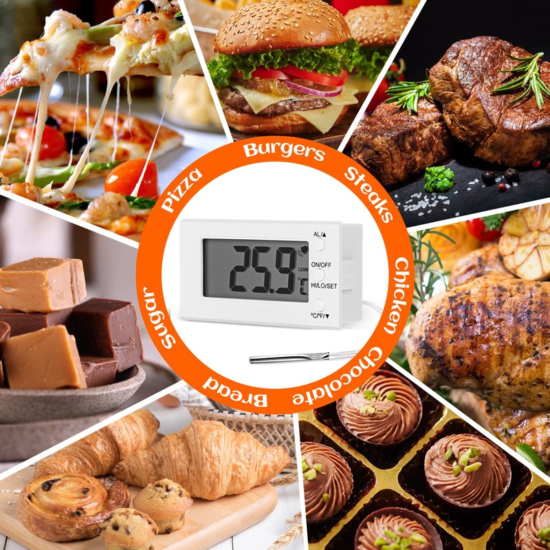 Digital Oven Thermometer -58°F to 572°F/-50°C-300°C, Thermometer with Probe, High