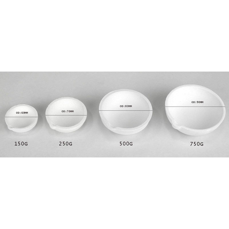 LTKJ Set of 4 Crucibles Melting Dishes Ceramic Casting Torch