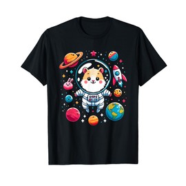 Astronaut Hamster Spaceman Hamsters Pet Rodent Space T-Shirt