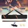 Rexmica Pool Cue Case Holds 1 Butt and 1 Shaft,