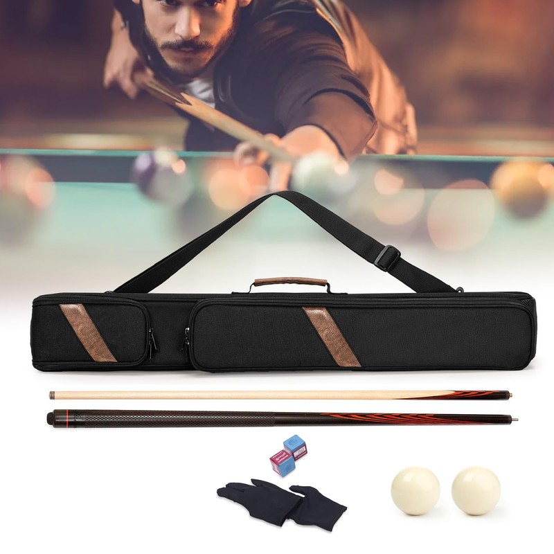 Rexmica Pool Cue Case Holds 1 Butt and 1 Shaft,