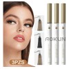 AOKUN 3pzs Delineado De Cejas 3d Lápiz DeCejas Con 4