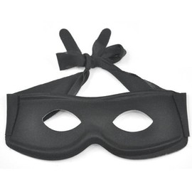 Beyondfashion Venetian Fancy Dress Masquerade Bandit Zorro Masked Ball Eye Mask/Eyemask with Lone Ranger Black