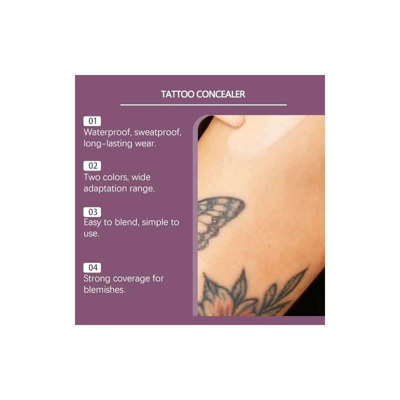 Kit Profesional de Cobertura para Tatuajes, Maquillaje Corrector | Para