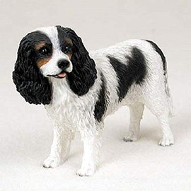 Cavalier King Charles Figurine Black-White